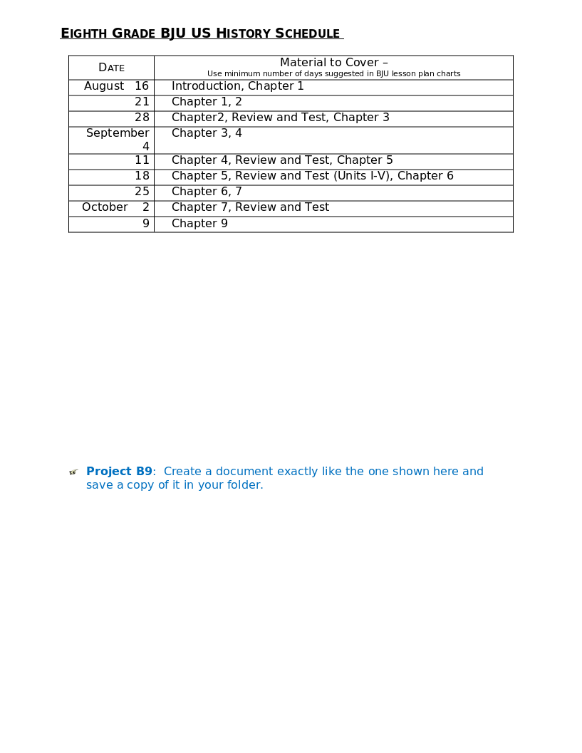 ms word basic assignments